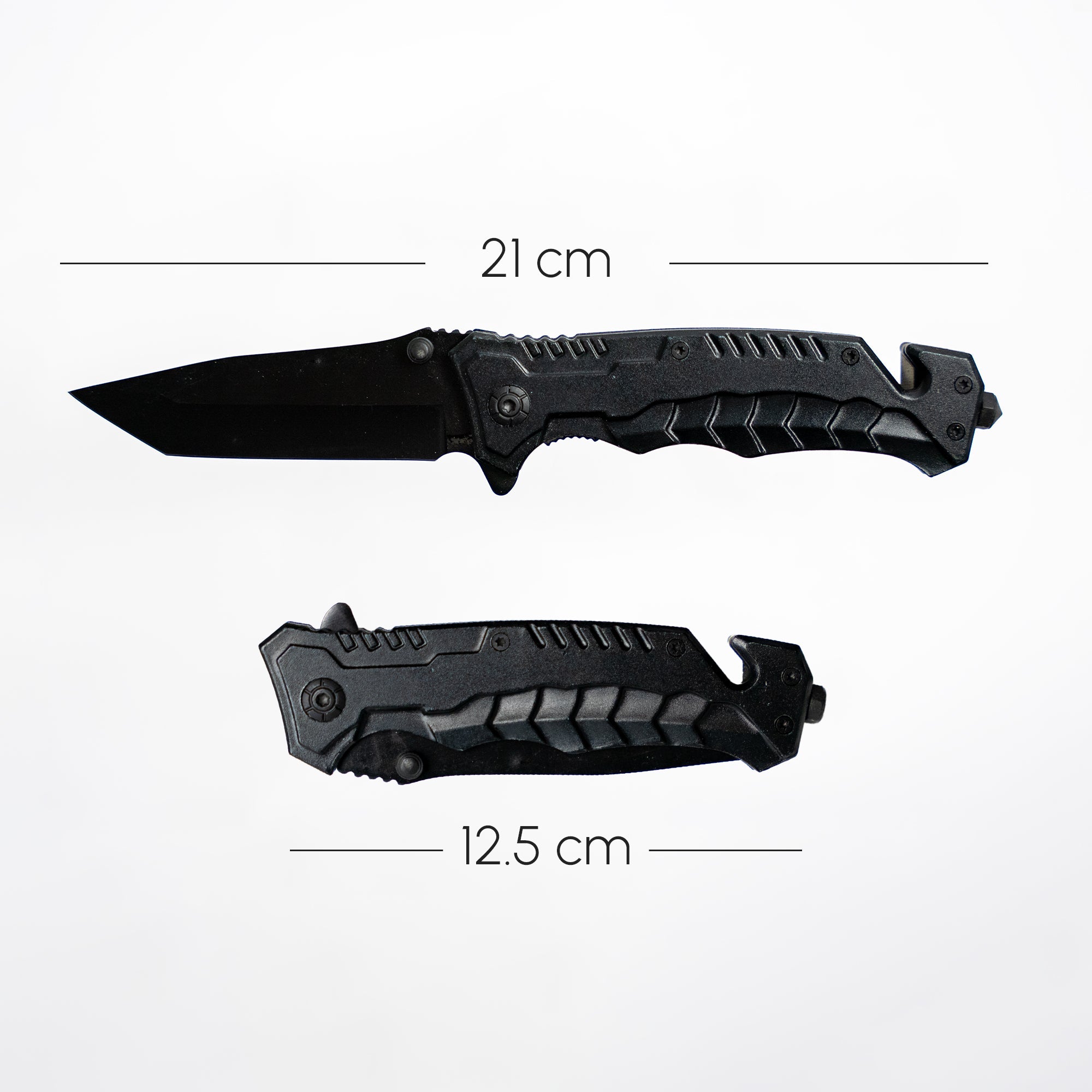 Fire and Steel - Onyx Tanto Black Folding Knife Fire and Steel Exclusive - Tophatter Daily Deals